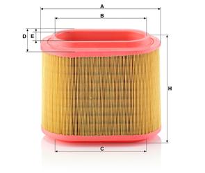 MANN Luftfilter (Ersatz)  für Hyundai H-1 Typ H-1 