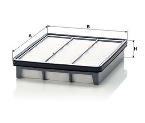 MANN Luftfilter (Ersatz)  für Hyundai Terracan 