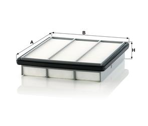 MANN Luftfilter (Ersatz)  für Mitsubishi Pajero II Typ V20 