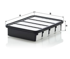 MANN Luftfilter (Ersatz)  für Mitsubishi Galant VIII Typ EA 