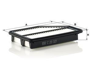 MANN Luftfilter (Ersatz)  für Honda CR-V III (RE5, RE6, RE7) 