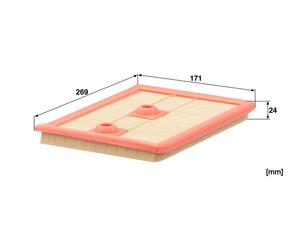 MANN Luftfilter (Ersatz)  für Volkswagen (VW) Touran III Typ 1T (15->) 