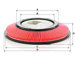 MANN Luftfilter (Ersatz)  für Nissan Sunny II (N13) 
