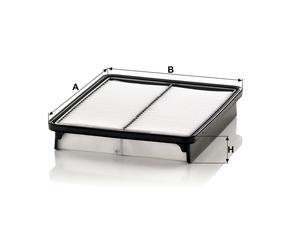MANN Luftfilter (Ersatz)  für Hyundai Santa Fé II Typ CM 