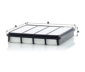 MANN Luftfilter (Ersatz)  für Toyota Land Cruiser Typ J20 