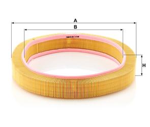 MANN Luftfilter (Ersatz)  für Mercedes /8 Typ W114 